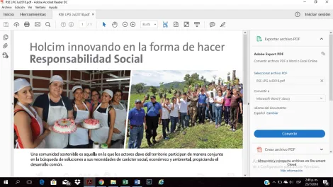 Holcim innovando en la forma de hacer Responsabilidad Social